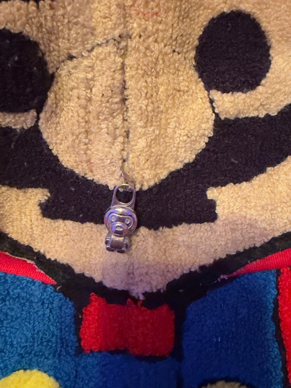 Bape Beige Black Blue Red Teddy Bear Zip-Up Jacket